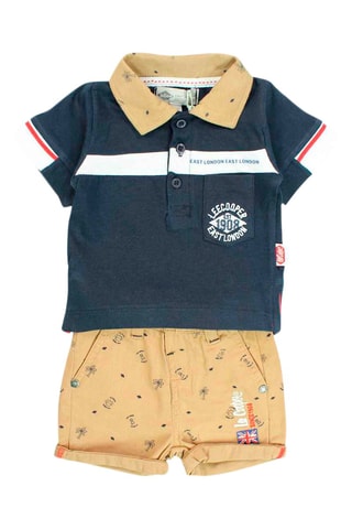 Polo en Short - Marineblauw