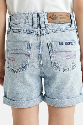 Spijkershort - Lichtblauw - Blauw