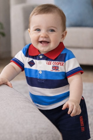 Polo en Short - Blauw