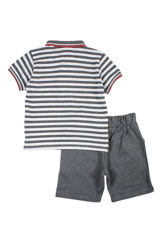 Polo en short  - Grijs