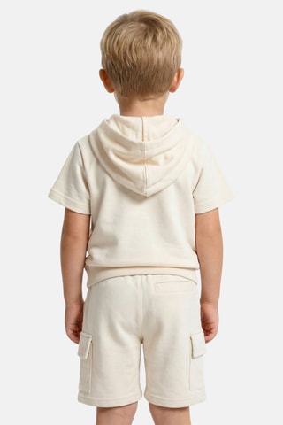 Sweater met Capuchon en Short - Beige