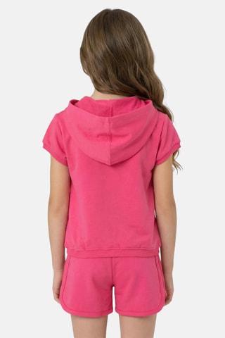Sweater met Capuchon en Short - Fuchsia