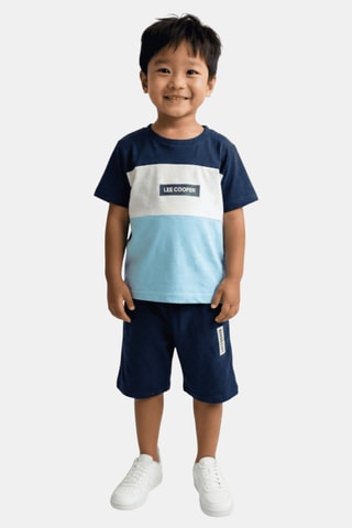 T-shirt en Short - Marineblauw