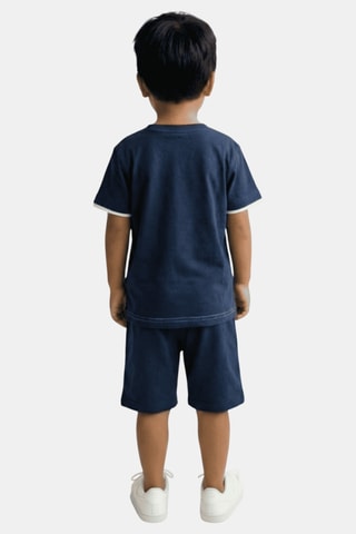 T-shirt en Short - Marineblauw