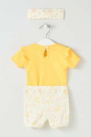 3-delige Set - Wit en geel