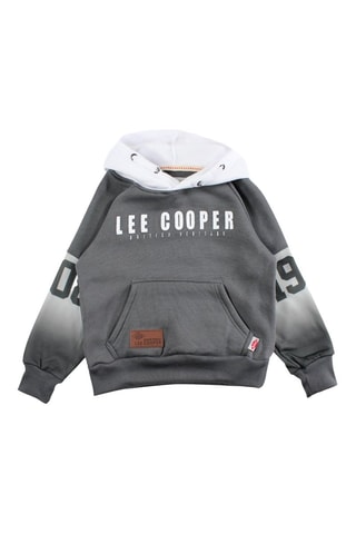 Sweater met Capuchon  - Wit en grijs