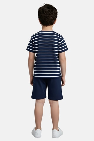 T-shirt en Short - Marineblauw