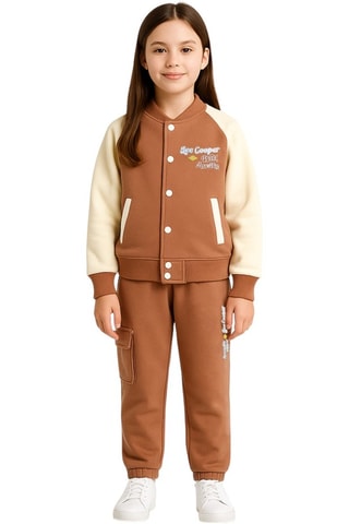 Baseball Jasje en Joggingbroek - Bruin