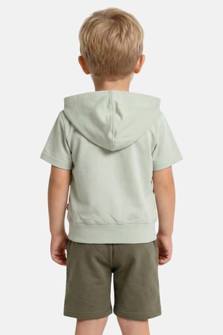 T-shirt met Capuchon en Short - Kaki