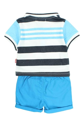 T-shirt en Short - Wit en blauw