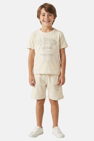 T-shirt en Short - Beige