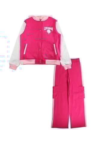 Baseball Jasje met Capuchon en Joggingbroek - Lee Cooper - Roze
