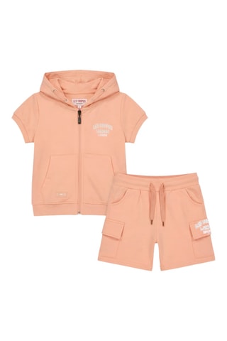 Sweater met Capuchon en Short - Roze