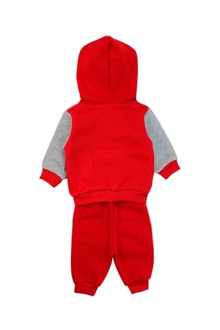 Sweater met Capuchon en Joggingbroek - Grijs en rood