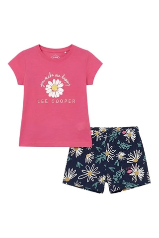 T-shirt en Short - Fuchsia