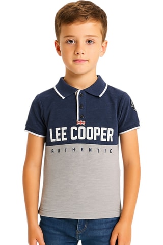 Polo  - Marineblauw en gemêleerd grijs