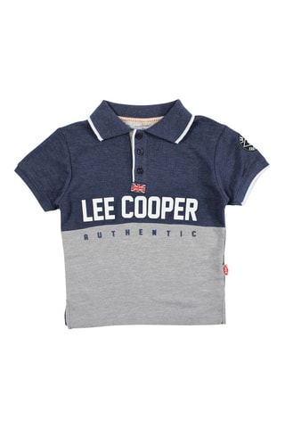 Polo  - Marineblauw en gemêleerd grijs