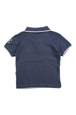 Polo  - Marineblauw en gemêleerd grijs