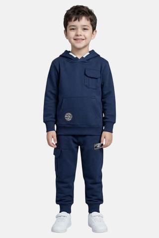 Sweater met Capuchon en Joggingbroek - Marineblauw