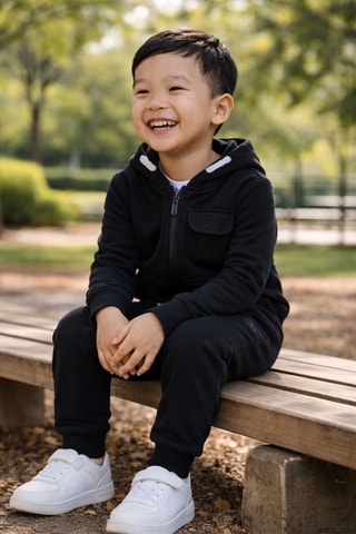 Sweat à capuche et jogging - Noir