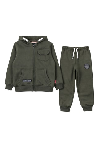 Sweat à capuche et jogging - Kaki