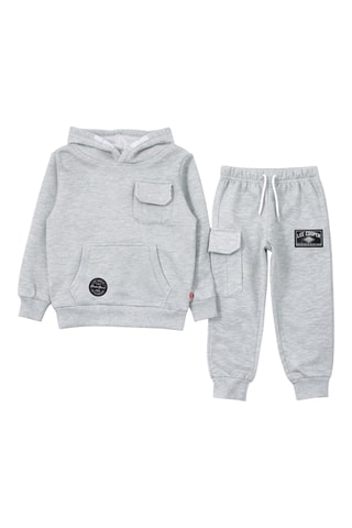 Sweater met Capuchon en Joggingbroek - Grijs