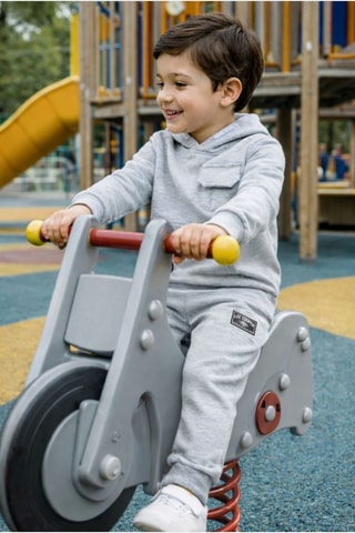 Sweater met Capuchon en Joggingbroek - Grijs