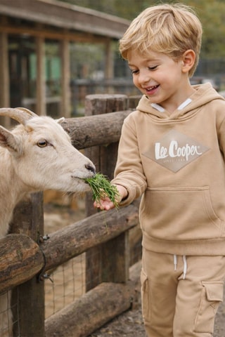 Sweater met Capuchon en Joggingbroek - Beige