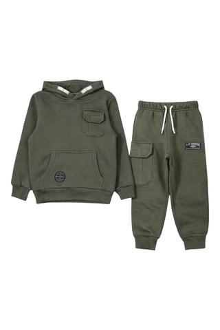 Sweater met Capuchon en Joggingbroek - Kaki