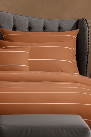 Federa cuscino alla francese in raso di cotone 80 fili/cm² Uni - Marrone