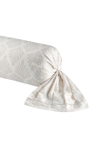 Federa cuscino alla francese in raso di cotone 80 fili/cm² Vibrance végétale - Bianco