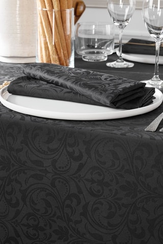 Toalha de mesa Victorian - Cinzento-escuro - 170 x 250 cm