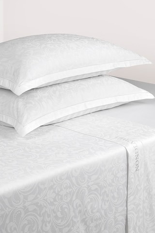 Parure da letto in raso di cotone 120 fili/cm² Victorian - Bianco 