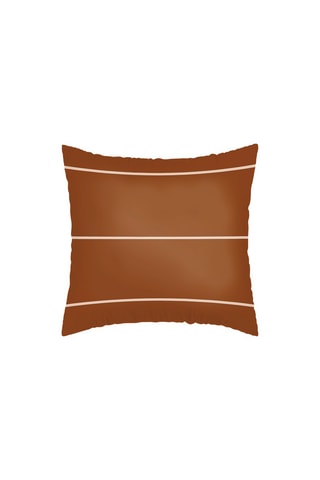 2 federe in raso di cotone 80 fili/cm² Charles - Marrone scuro