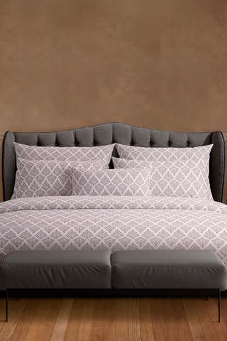 2 federe in raso di cotone 80 fili/cm² Vibrance végétale - Viola chiaro