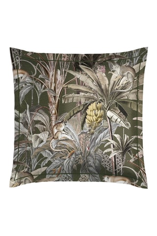 2 federe in raso di cotone 80 fili/cm² Sauvage  - Kaki e beige