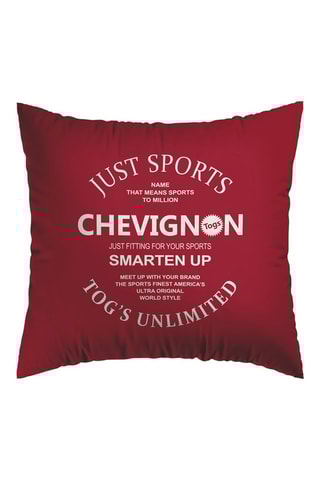 2 taies d'oreiller en coton 57 fils/cm² Just Sports - Rouge