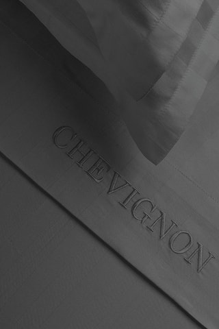 Lenzuolo sopra in raso di cotone 80 fili/cm² Dobby - Grigio scuro