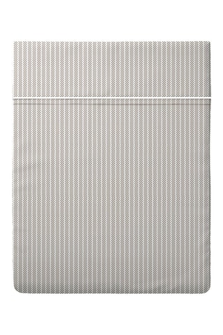 Lenzuolo sopra in raso di cotone 80 fili/cm² Lyon - Taupe