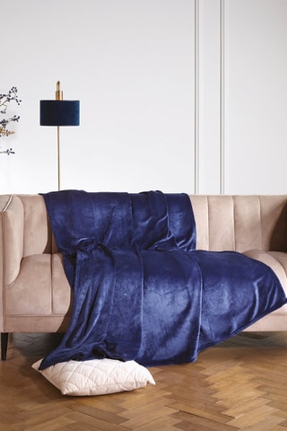 Plaid Diamond - Blu scuro - 180 x 220 cm