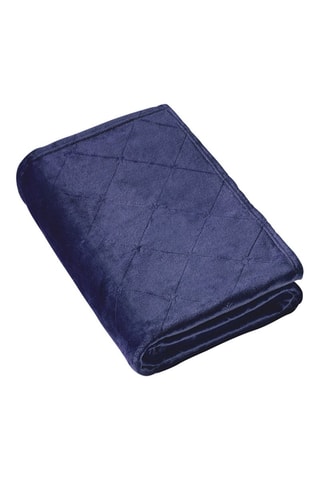 Plaid Diamond - Blu scuro - 180 x 220 cm