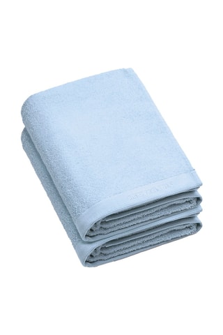 2 teli doccia - Celeste - 70 x 140 cm