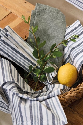 6 toalhas Nina - Branco - 40 x 40 cm