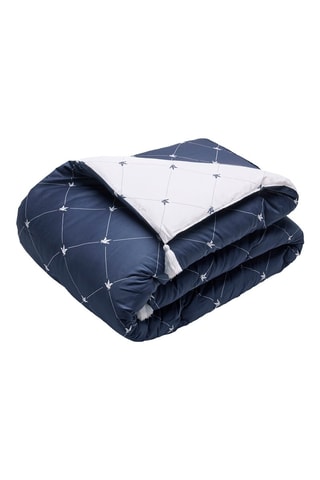 Trapunta in raso di cotone Canard Evy - Blu