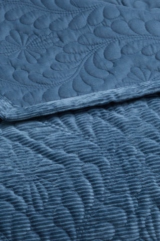 Copriletto Flower - Blu