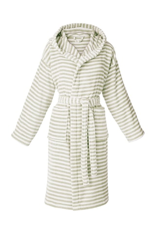 Accappatoio in velluto con cappuccio Cuba - 
Verde