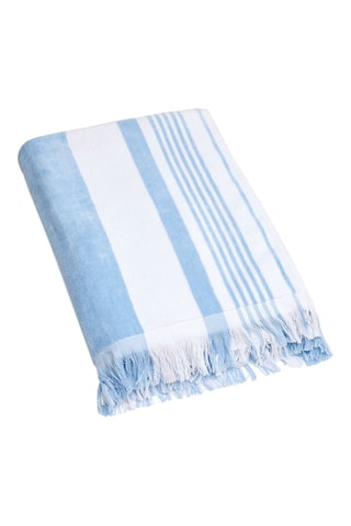 Telo mare Taïwan - Azzurro - 100 x 180 cm