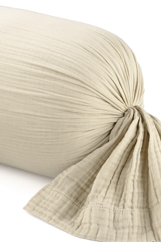 Federa cuscino alla francese in garza di cotone Uni - 85 fili/cm² - Taupe