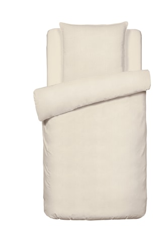 Parure copripiumino in garza di cotone Uni - 85 fili/cm² - Taupe