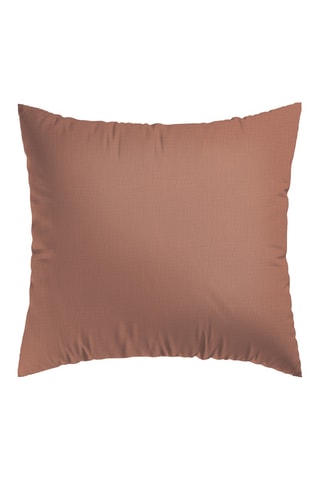 2 federe in garza di cotone Uni - 85 fili/cm² - Terracotta